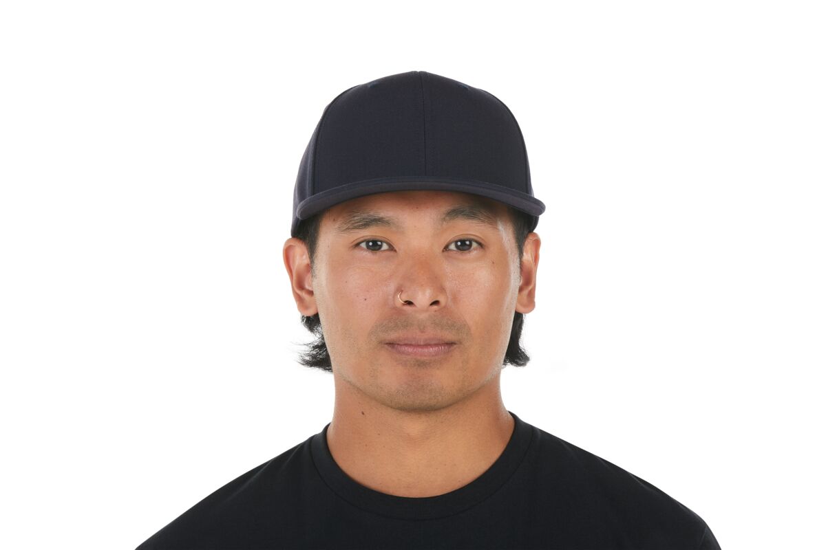 recycled-poly-classic-6-panel-hat-v8 WebPDP-HAT001215_Recycled_Poly_Classic_6Panel_Hat_Tidal_Blue_Studio_Harper_Studios_0723_Front__HAT001215OS.jpg
