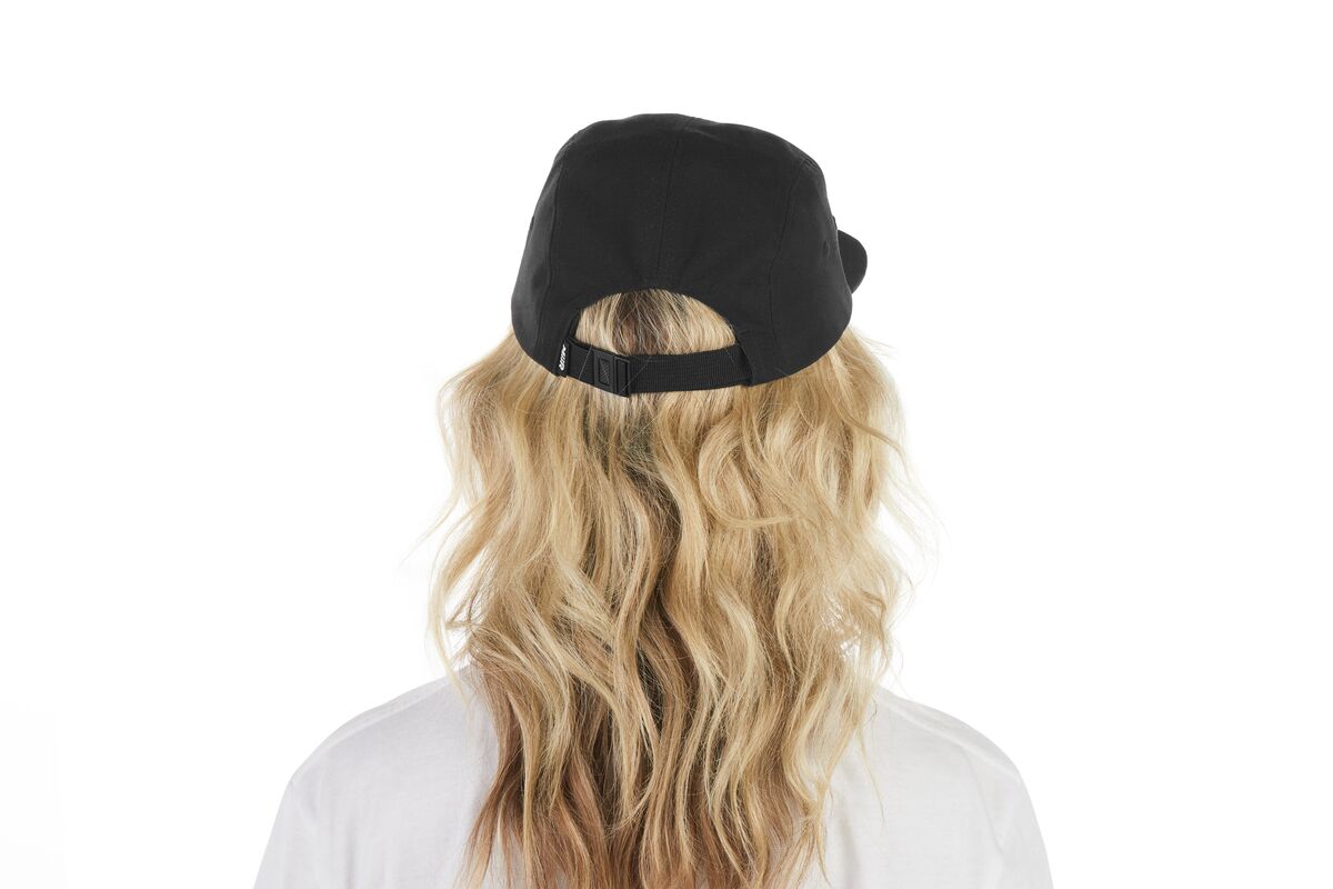 recycled-poly-flat-brim-5-panel-hat-i6 WebPDP-HAT003002_Recycled_Poly_Flat_Brim_5Panel_Hat_Black_Studio_Harper_Studios_0723_Back__HAT003002OS.jpg